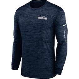 Nike Men's Seattle Seahawks Sideline Alt Navy Velocity Long Sleeve T-Shirt