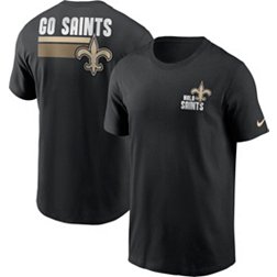 Nike Men's New Orleans Saints Blitz Back Slogan Black T-Shirt