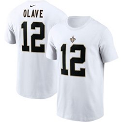 Nike Men's New Orleans Saints Chris Olave #12 White T-Shirt