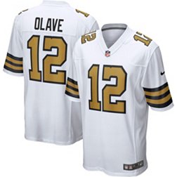 Nike Men's New Orleans Saints Chris Olave #12 White Game Jersey