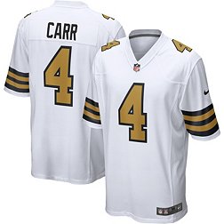 Nike Men's New Orleans Saints Derek Carr #4 Alternate White Game Jersey