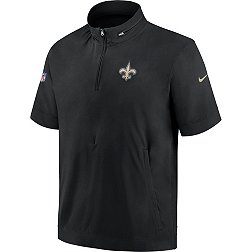 Nike Men's New Orleans Saints Sideline Coach Black Short-Sleeve Jacket