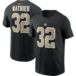 Nike Men's New Orleans Saints Tyrann Mathieu #32 Black T-Shirt