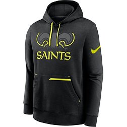 Nike Men's New Orleans Saints 2023 Volt Black Pullover Hoodie
