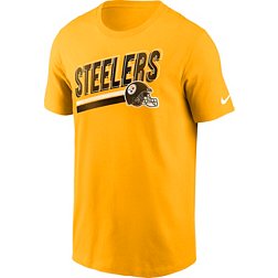 Nike Men's Pittsburgh Steelers Blitz Helmet Gold T-Shirt