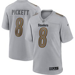 Nike Men's Pittsburgh Steelers Kenny Pickett #8 Atmosphere Grey Game Jersey