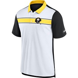 Nike Men's Pittsburgh Steelers Rewind White/Gold Polo