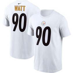 Nike Men's Pittsburgh Steelers T.J. Watt #90 White T-Shirt