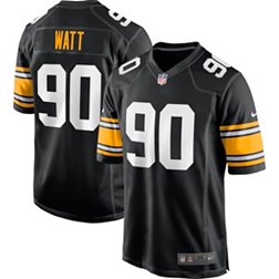 Nike Men's Pittsburgh Steelers T.J. Watt #90 Alternate Black Game Jersey