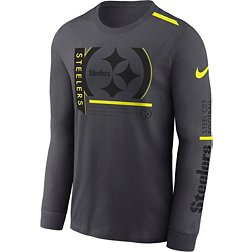 Nike Men's Pittsburgh Steelers 2023 Volt Dri-FIT Anthracite Long Sleeve T-Shirt