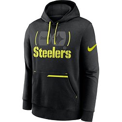 Nike Men's Pittsburgh Steelers 2023 Volt Black Pullover Hoodie