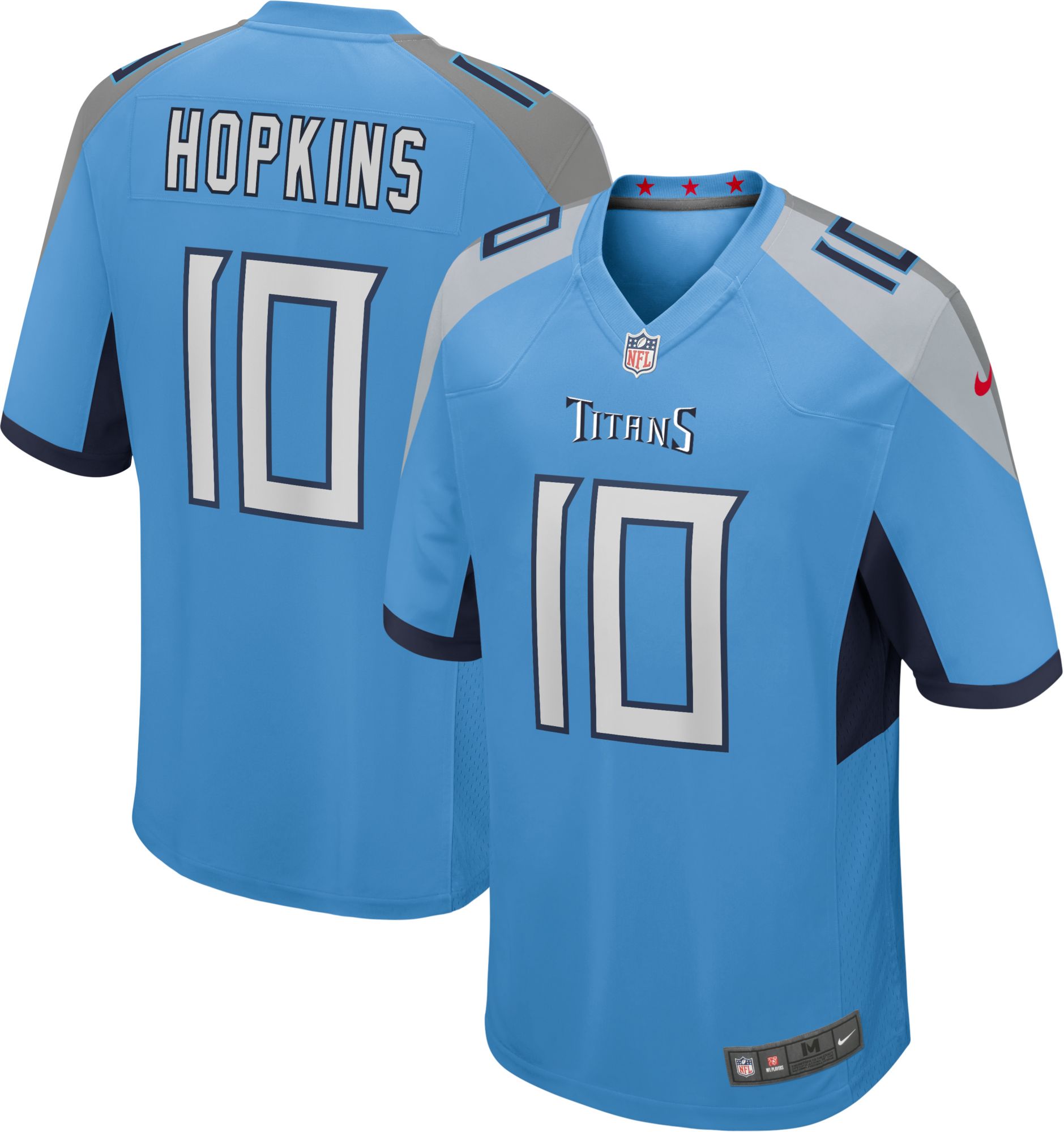 Nike Men's Tennessee Titans DeAndre Hopkins #10 Alternate Blue Game Jersey
