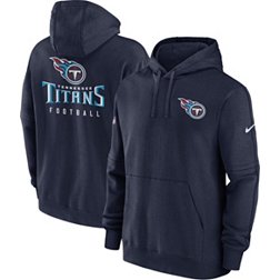 Nike Men's Tennessee Titans Sideline Club Navy Pullover Hoodie