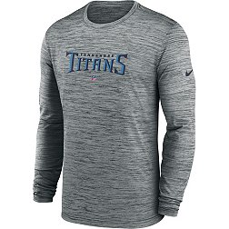 Nike Men's Tennessee Titans Sideline Velocity Dark Grey Heather Long Sleeve T-Shirt