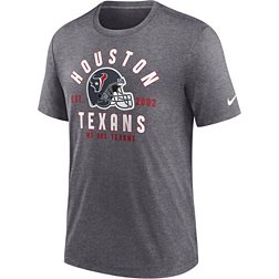 Nike Men's Houston Texans Blitz Stacked Dark Grey Heather T-Shirt