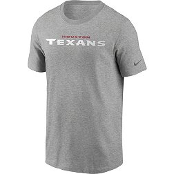 Nike Men's Houston Texans Wordmark Grey T-Shirt