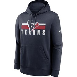 Nike Men's Houston Texans Team Stripe Navy Pullover Hoodie