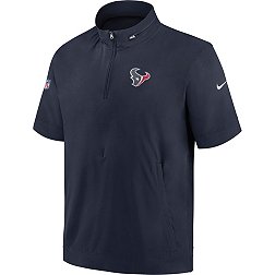 Nike Men's Houston Texans Sideline Coach Navy Short-Sleeve Jacket