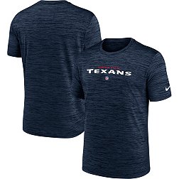 Nike Men's Houston Texans Sideline Velocity Navy T-Shirt