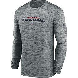 Nike Men's Houston Texans Sideline Velocity Dark Grey Heather Long Sleeve T-Shirt