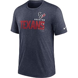 Nike Men's Houston Texans Team Name Heather Navy Tri-Blend T-Shirt