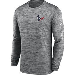 Nike Men's Houston Texans Sideline Alt Anthracite Velocity Long Sleeve T-Shirt