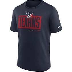 Nike Men's Houston Texans Exceed Block Navy T-Shirt