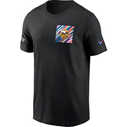 Nike Men's Minnesota Vikings 2023 Crucial Catch Sideline Black T-Shirt