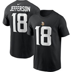 Nike Men's Minnesota Vikings Justin Jefferson #18 Black T-Shirt