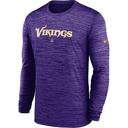 Nike Men's Minnesota Vikings Sideline Velocity Purple Long Sleeve T-Shirt