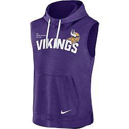 Nike Men's Minnesota Vikings Athletic Purple Sleeveless Hoodie