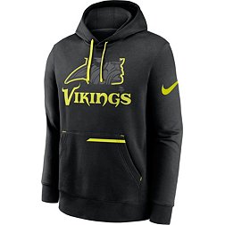Nike Men's Minnesota Vikings 2023 Volt Black Pullover Hoodie