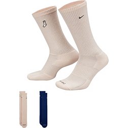 Nike Everyday Plus Embroidered Cushioned Crew Socks - 2 Pack