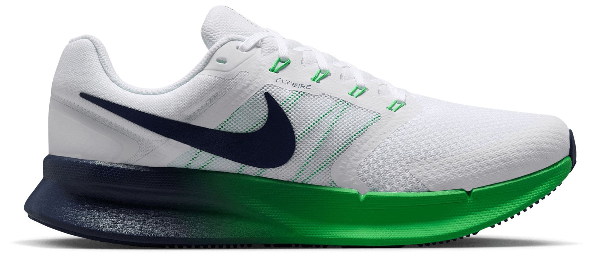 White/Midnight Navy/Green Spark