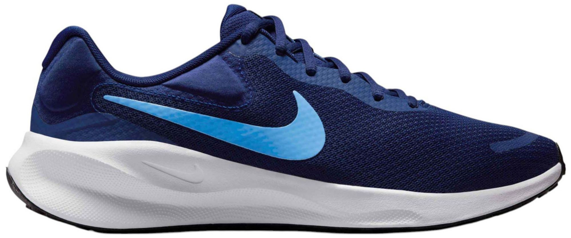 Nike Men's Revolution 7 Running Shoes Blue Void/White/Black thumbnail