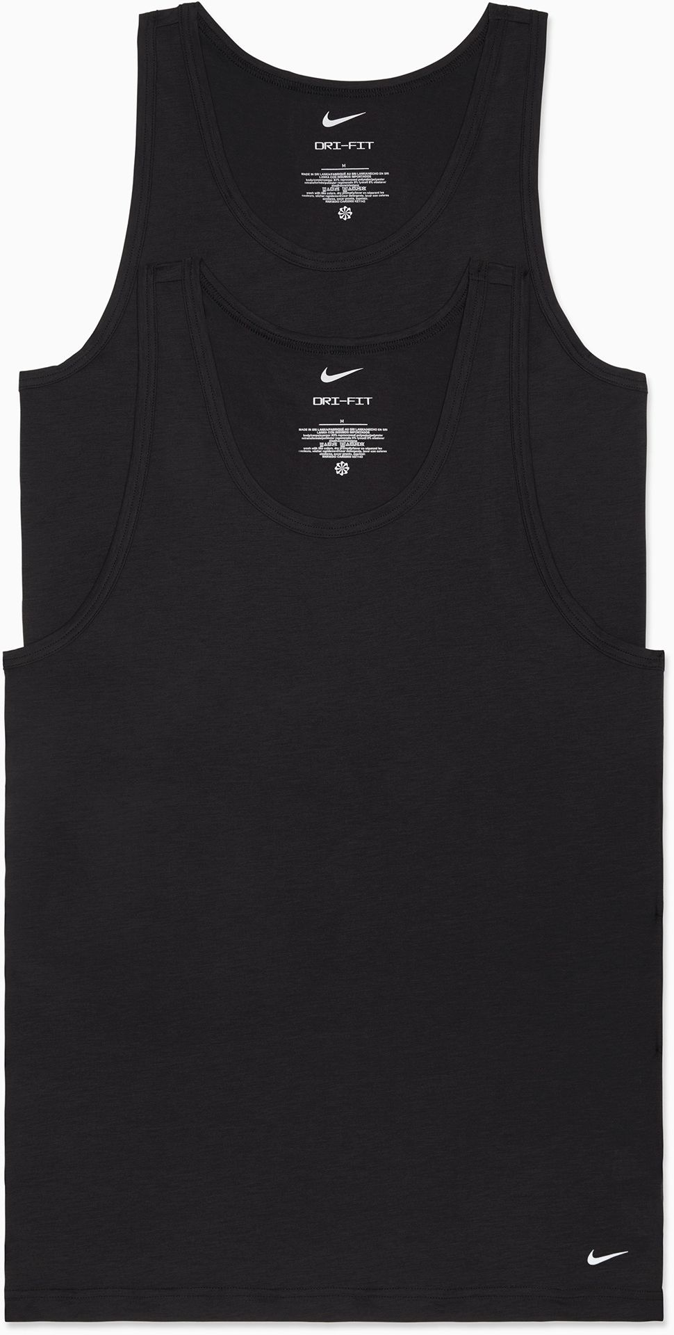 Nike Men's Dri-FIT Essential Cotton Stretch Slim Fit Tank - 2 Pack
