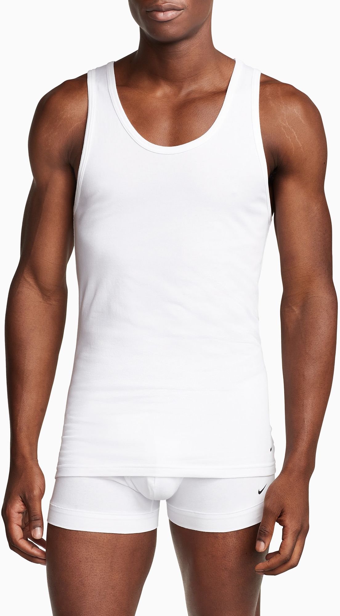 Nike Men's Dri-FIT Essential Cotton Stretch Slim Fit Tank - 2 Pack