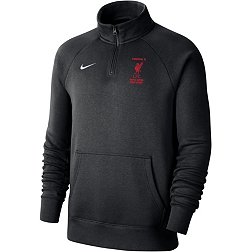 Nike Liverpool FC 2023 Logo Black Quarter-Zip Pullover Shirt