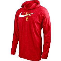Nike Liverpool FC 2023 Logo Red Long Sleeve Hoodie Shirt