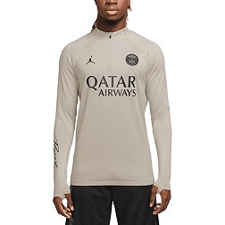 Nike Paris Saint-Germain 2023 Grey Quarter-Zip Long Sleeve Jersey