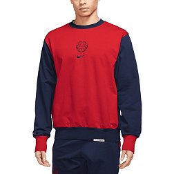Nike Paris Saint-Germain 2023 Travel Red Crew Neck Sweatshirt