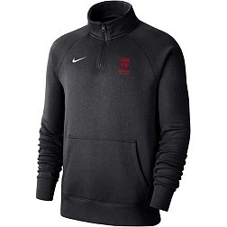 Nike USMNT 2023 Logo Black Quarter-Zip Pullover Shirt