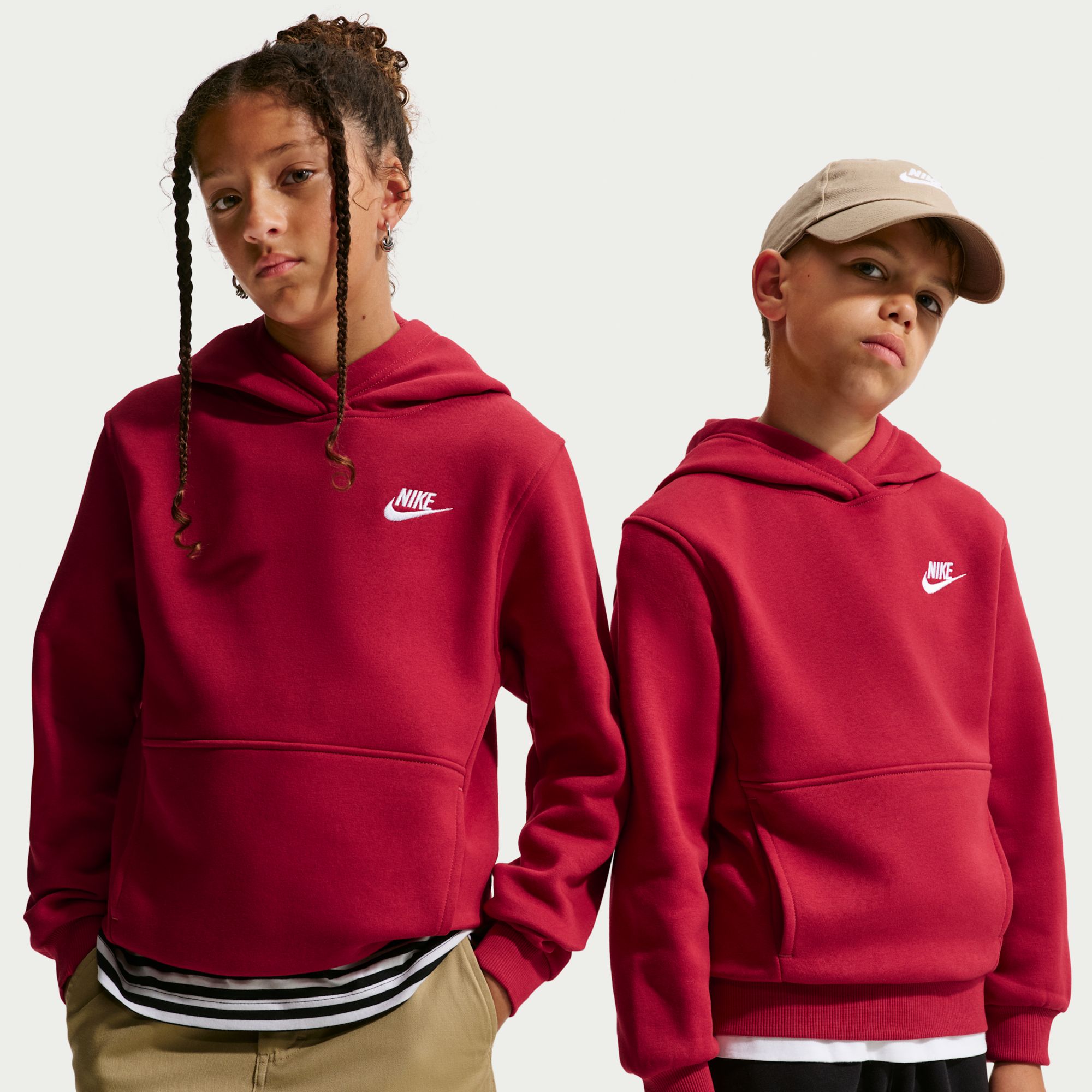 Nike Kids' Fit Sportswear Club Fleece Hoodie