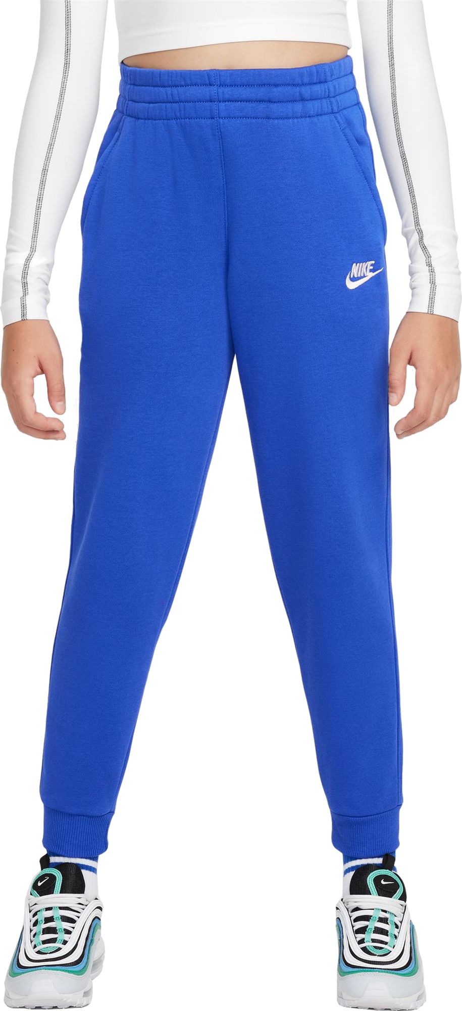 Nike Kids' Fit Sportswear Club Fleece Joggers Game Royal/White thumbnail