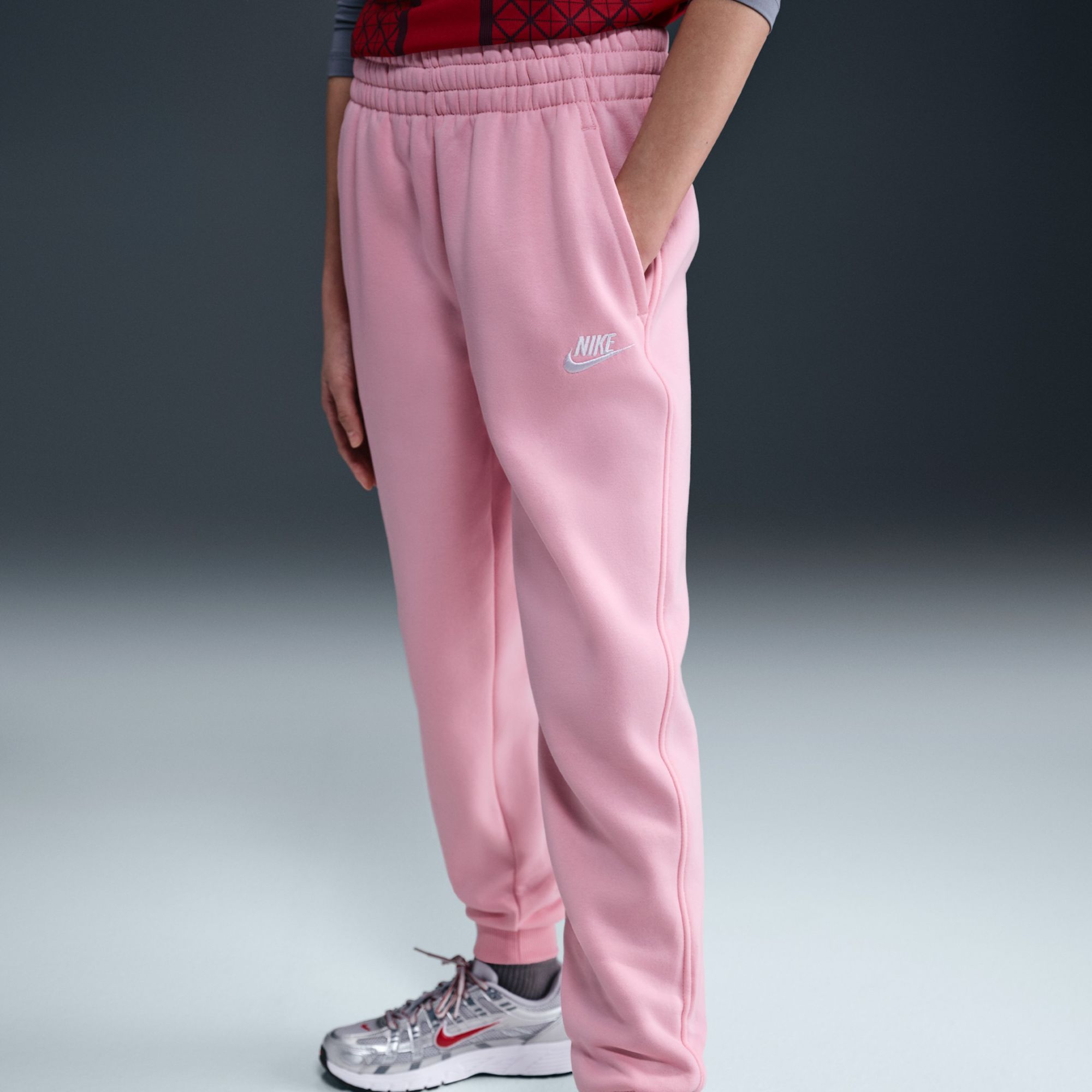 Nike Kids' Fit Sportswear Club Fleece Joggers Med Soft Pink thumbnail