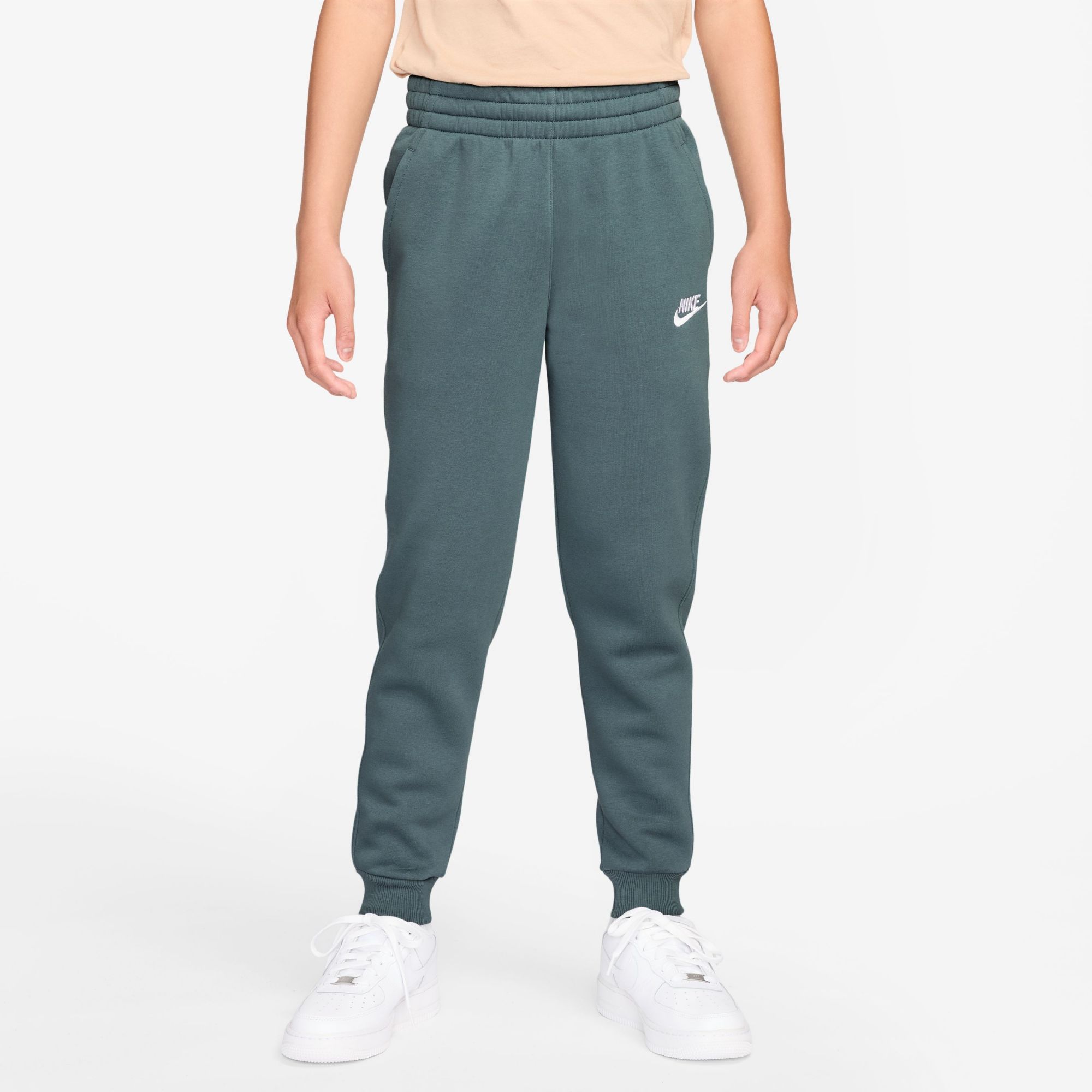 Nike Kids' Fit Sportswear Club Fleece Joggers Mineral Slate/White thumbnail