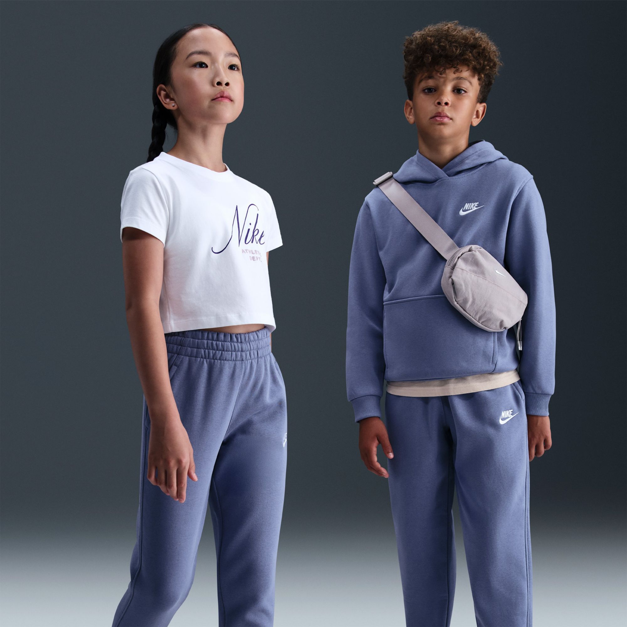 Nike Kids' Fit Sportswear Club Fleece Joggers World Indigo/White thumbnail