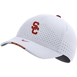 Nike USC Trojans White AeroBill Swoosh Flex Classic99 Football Sideline Hat