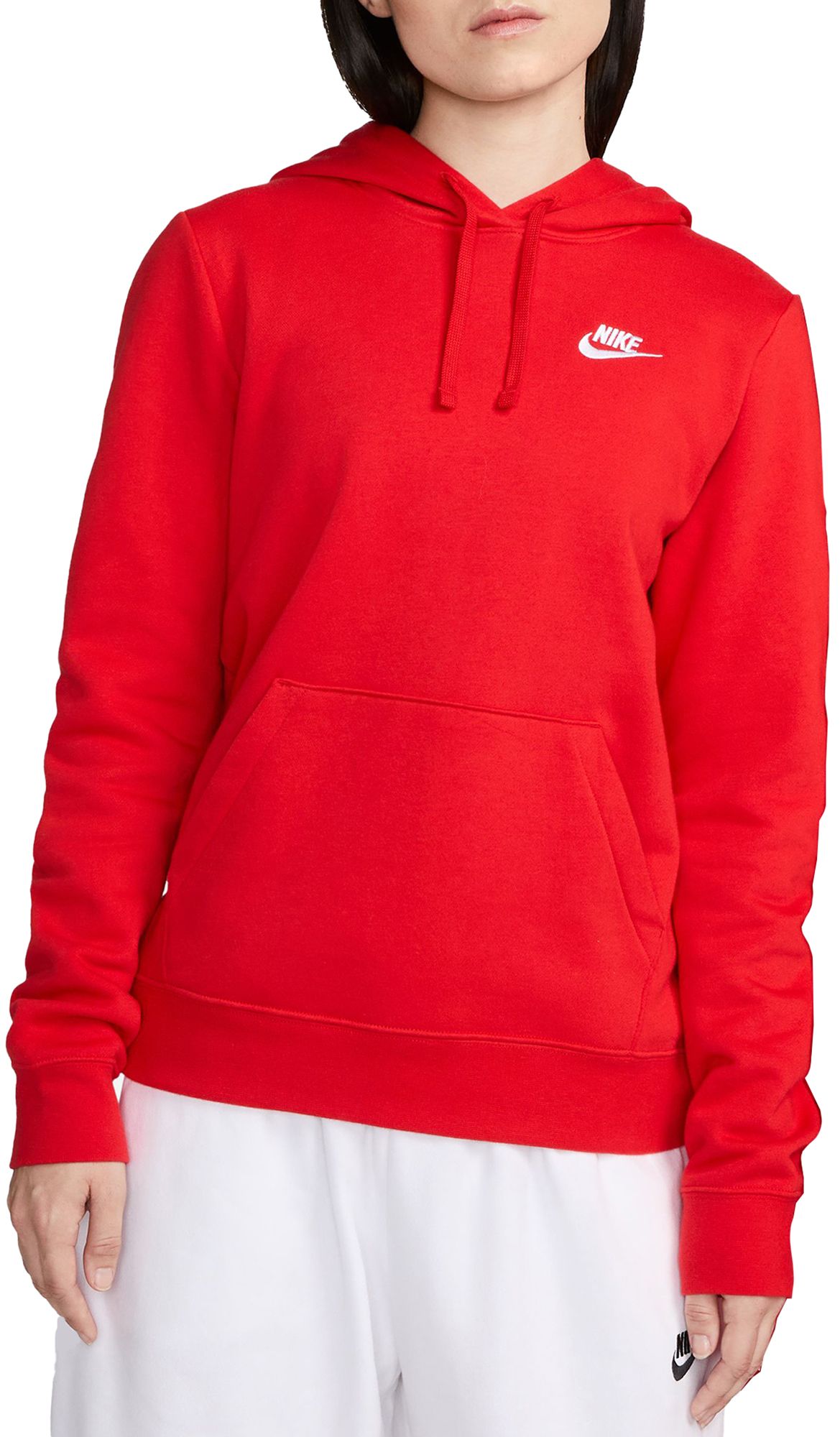 Nike Women's Sportswear Club Fleece Pullover Hoodie University Red thumbnail