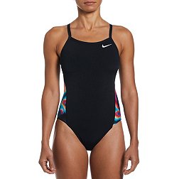 Nike Women's Hydrastrong Multi Print Splice One-Piece Swimsuit